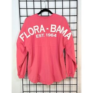 Spirit Jersey Flora-Bama LS T-shirt Womens M Pink Loungewear Vacation READ